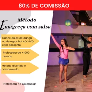 Imagem de capa para o Curso online Emagreça dançando salsa com professora da Colômbia 