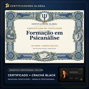 Imagem do curso 🔥 BOLSA 100% [APLICADA] - [MATRÍCULA] CURSO DE FORMAÇÃO EM PSICANÁLISE - ACESSO VITALÍCIO - CRACHÁ BLACK + REGISTRO - CASHBACK R$ 25 - BÔNUS APOSTILA EXTRA - CG