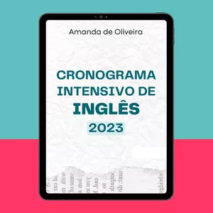 Imagem de capa para o Ebook Cronograma INGLÊS - 2023