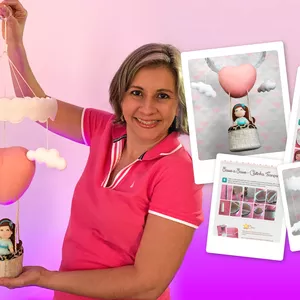 Imagem de capa para o Ebook Apostila Digital - Móbile Decorativo para Quarto Infantil em Feltro
