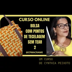 Imagem de capa para o Curso online CURSO ONLINE BOLSA COM PONTO DE TECELAGEM 2