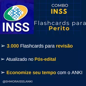Imagem de capa para o Curso online Flashcards - Perito do INSS (Pós-edital)