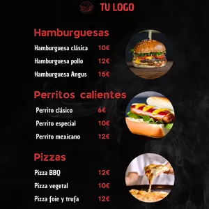 Imagen de portada para Ebook Menú Urbano de Burgers, Perritos y Pizzas – Sabor que Enciende tu Apetito