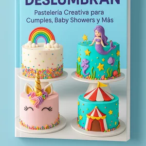 Imagen de portada para Ebook Postres que Deslumbran: Pastelería Creativa para Cumples, Baby Showers y Más