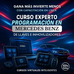 Imagen de portada para Curso online Curso Premium de Mercedes Benz - Conviertete en Experto en Programación de Llaves e inmovilizadores en MB