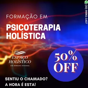 Imagem do curso FORMAÇÃO EM PSICOTERAPIA HOLÍSTICA