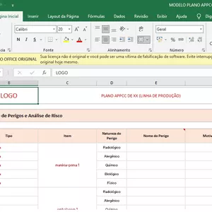 Imagem de capa para o Ebook Planilha Plano APPCC/HACCP