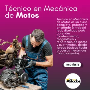 Imagen de portada para Curso online ▶Técnico en Mecánica de Motos