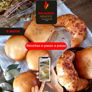 Imagem de capa para o Ebook Apostila Salgados Assados Lucrativos