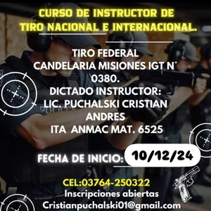 Imagen de portada para Curso online Curso de Instructor de Tiro ANMaC