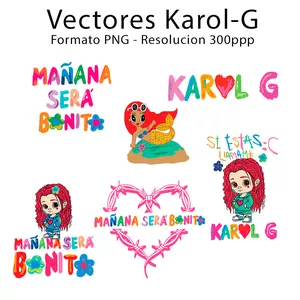 Imagen de portada para Curso online Vectores Karol G x6 "Mañana sera Bonito"
