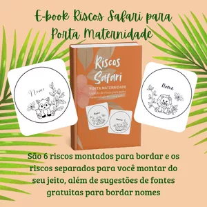 Imagem de capa para o Ebook E-book Riscos para Bordar Safari