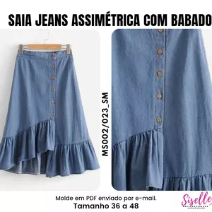 Imagem de capa para o Ebook MS02SM/023 - Modelagem Saia Assimétrica 