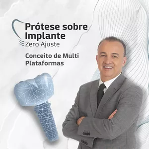 Imagem de capa para o Curso online Prótese sobre Implante Zero Ajuste. Conceito de Multi Plataformas.