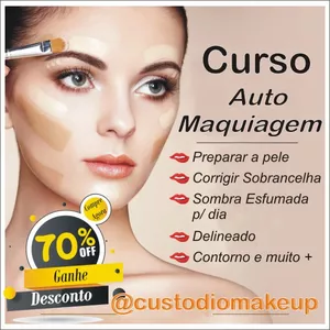 Imagem de capa para o Ebook Auto Maquiagem @custodiomakeup