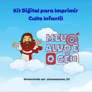 Imagem de capa para o Curso online Meu Alvo é o Céu - Kit Digital para Culto Infantil - Meu Alvo é o Céu
