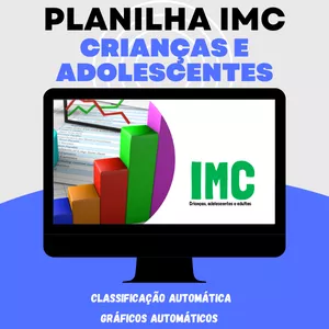Imagem de capa para o Ebook PLANILHA IMC: Crianças e Adolescentes 
