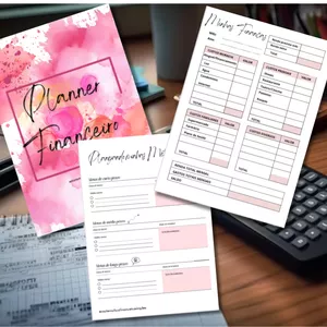 Imagem de capa para o Ebook Planner Financeiro - floral 2026
