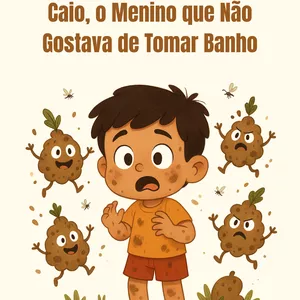 Imagem de capa para o Ebook Caio o menino que não gostava de banho.