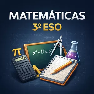 Imagen de portada para Curso online 3º ESO Matemáticas – Sistema Completo Paso a Paso