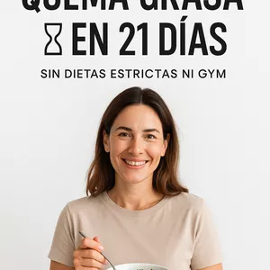 Imagen de portada para Ebook Quema Grasa en 21 Días: Sin Dietas Estrictas ni Gym