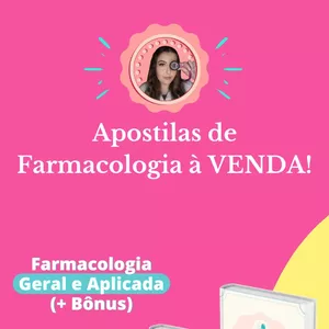 Imagem de capa para o Ebook Apostilas Farmacologia Veterinária Completa (2 apostilas, 1 mapa mental e 1 lista de exercícios)