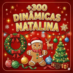 Imagem de capa para o Ebook +300 Dinâmicas Natalinas + BÔNUS