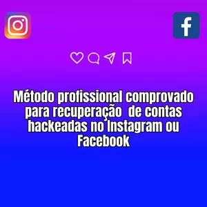 Imagem de RECUPERE VOCÊ MESMO SEU INSTAGRAM OU FACEBOOK HACKEADO  criado por Jonas Falcão de França Pereira  na hotmart