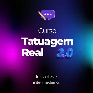 Imagem de capa para o Curso online Curso de Tatuagem Para iniciantes REAL 