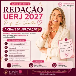 Imagem do curso REDAÇÃO 1K UERJ | PROF. LU VARELLA