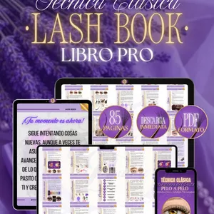 Imagen de portada para Ebook LASH BOOK - Técnica clásica (Libro de extensiones de pestañas)