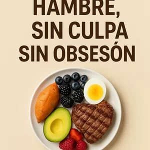 Imagen de portada para Ebook Sin Hambre, Sin Culpa, Sin Obsesión: La guía que te enseña a bajar grasa, recuperar tu energía y transformar tu cuerpo comiendo real, entrenando simple y viviendo con intención