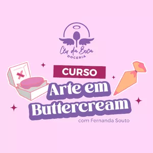 Imagem de capa para o Curso online Arte em Buttercream | Céu da Boca Doceria