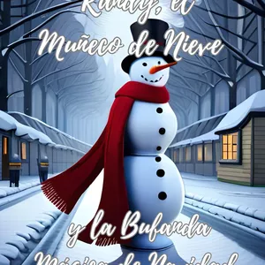 Imagen de portada para Ebook Randy, el muñeco de nieve y la bufanda mágica de Navidad - Cuento Infantil