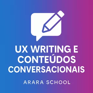 Imagem de capa para o Curso online UX Writing e Conteúdos Conversacionais