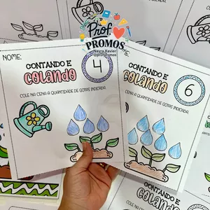 Imagem de capa para o Ebook Apostilas Contando e Colando – Regando a Plantinha