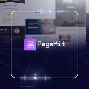 Imagem de capa para o Curso online PageKit 2.0 - Acervo de Templates para Elementor