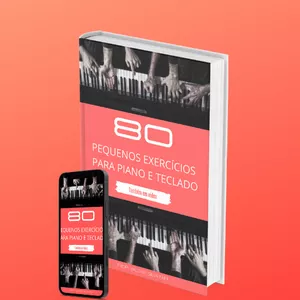 Imagem de capa para o Ebook 80 Pequenos exercícios para piano e teclado