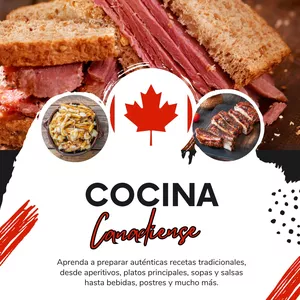 Imagen de portada para Ebook Cocina Canadiense: Aprenda a Preparar Auténticas Recetas Tradicionales, desde Aperitivos, Platos Principales, Sopas y Salsas hasta Bebidas, Postres y mucho más