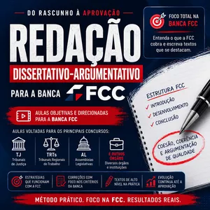 Imagem do curso FCC- CURSO DE REDAÇÃO- TJCE