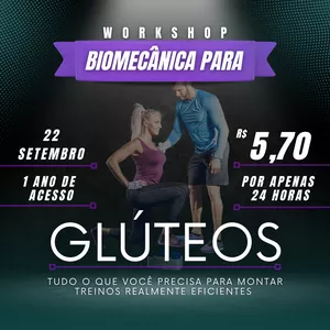 Imagem de capa para o Curso online Workshop Biomecânica para GLÚTEOS