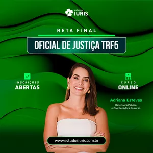 Imagem de capa para o Curso online RETA FINAL OFICIAL DE JUSTIÇA - TRF 5