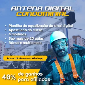 Imagem de capa para o Curso online ANTENA DIGITAL CONDOMINIAL