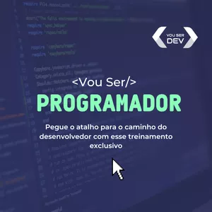 Imagem de capa para o Curso online Vou ser dev