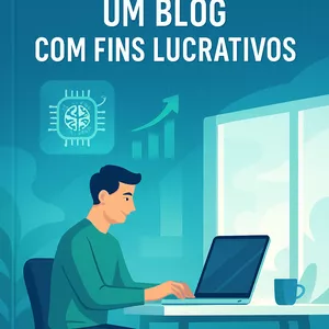Imagem de capa para o Ebook COMO COMEÇAR UM BLOG COM FINS LUCRATIVOS!
