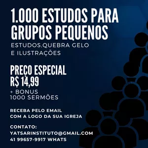 Imagem de capa para o Ebook mil estudos para células e pequenos grupos