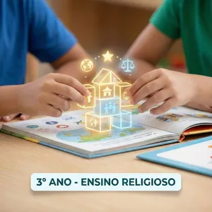 Curso Ensino Religioso - 3º Ano - Ensino Fundamental Anos Iniciais: 42 Planos de Aulas Completos