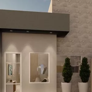 Imagem de capa para o Ebook PLANTA CASA MEIO LOTE 5X25m - REF. 2019 - MCMV - PROJETO ARQUITETONICO