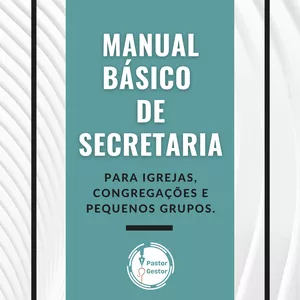 Imagem de capa para o Ebook Secretaria Básica para Igrejas