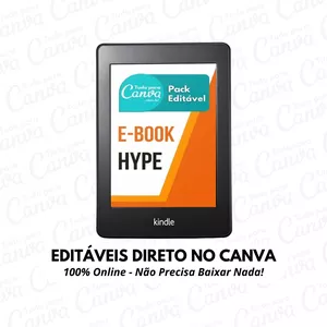 Imagem principal do produto Canva Pack Editável - Ebook Modelo Hype + 5 Kits Bônus